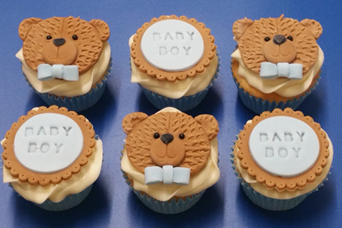 These cute teddy bear faces are ideal for baby showers or children's parties