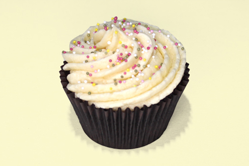 Our classic Vanilla cupcake is always a favourite. The light sponge and creamy buttercream is flavoured with real Madagascan Vanilla